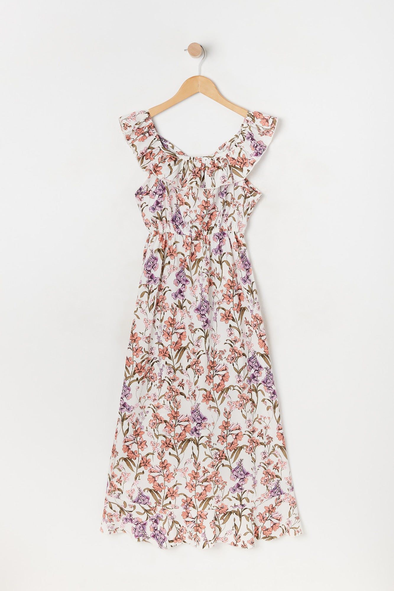 Girls Floral High-Low Flounce Dress sold by Urban Planet product image thumbnail 2