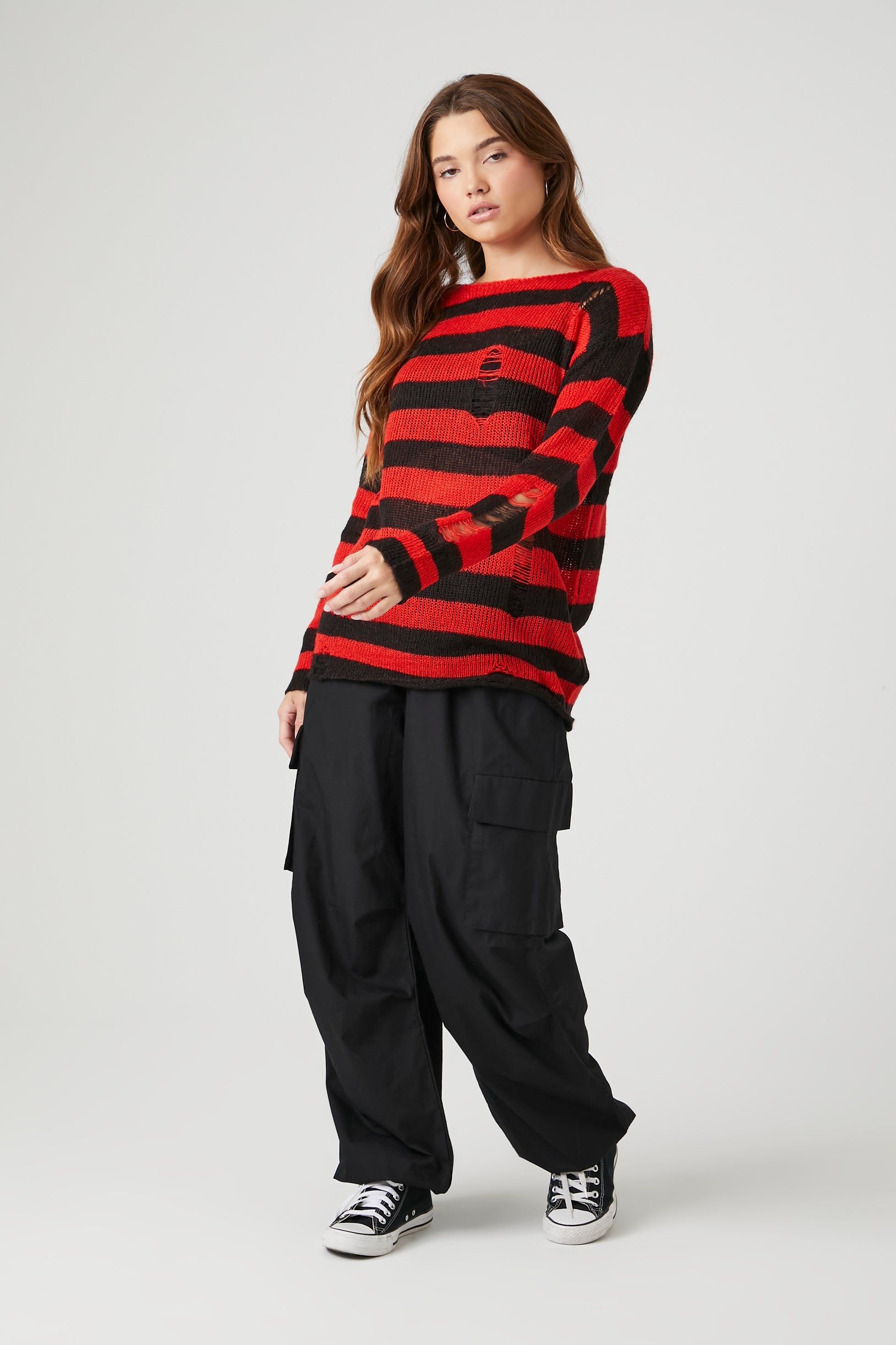 Distressed Striped Sweater sold by Urban Planet product image thumbnail 4