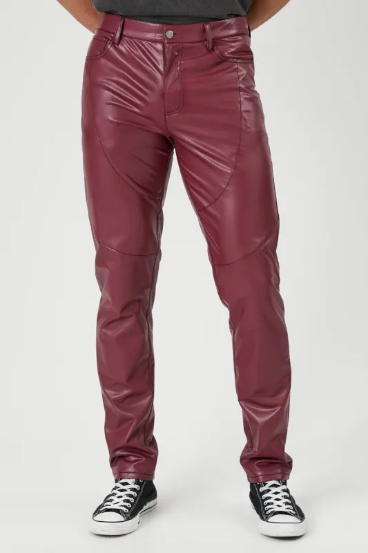 Pantalon ajusté en similicuir sold by Urban Planet