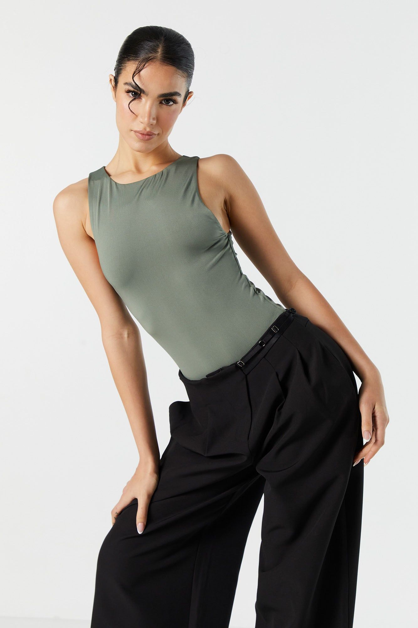 Contour High Neck Bodysuit sold by Urban Planet