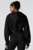 Fleece Zip-Up Cropped Hoodie sold by Urban Planet