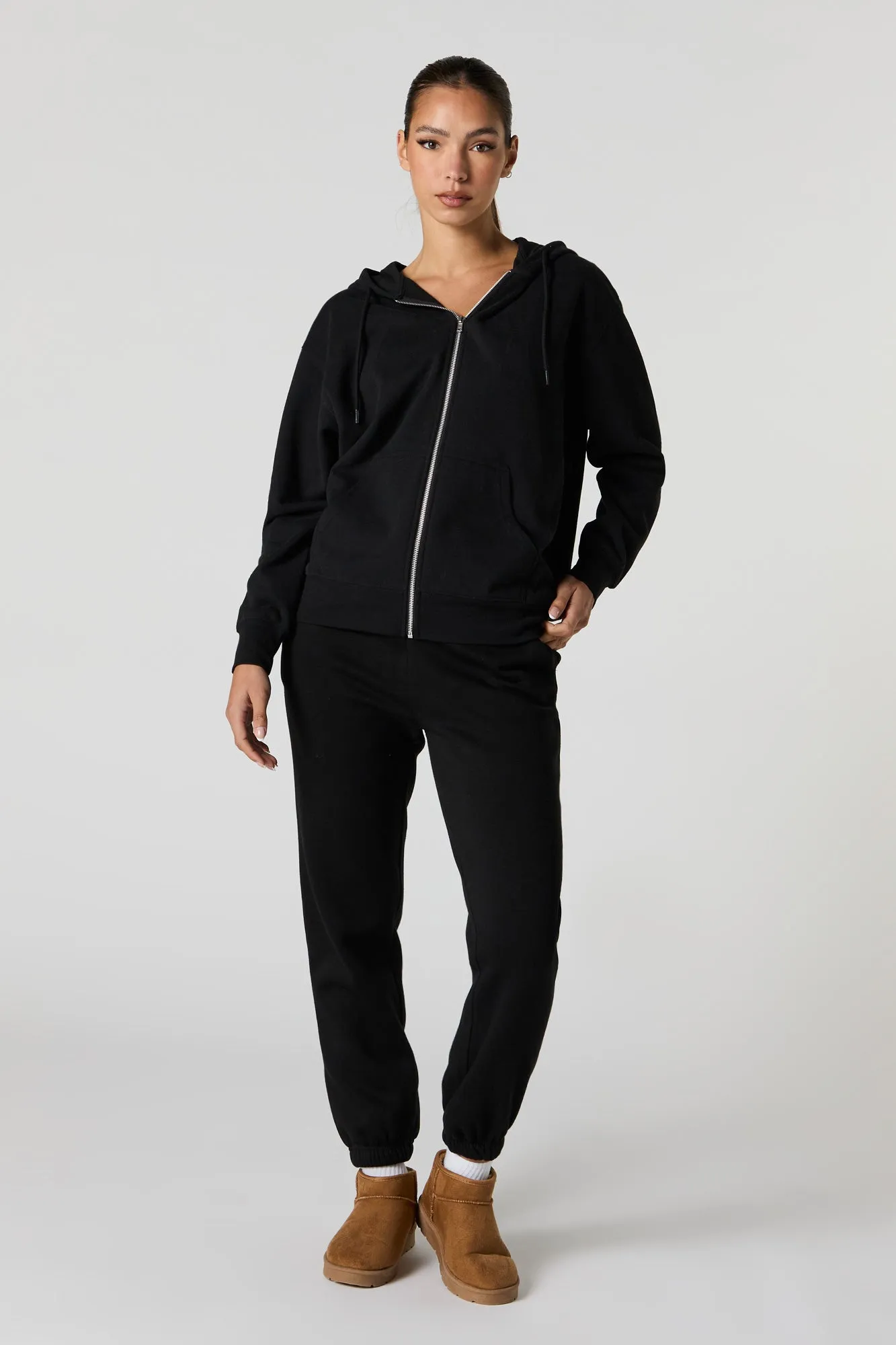 Soft Fleece High Rise Jogger sold by Urban Planet product image thumbnail 4