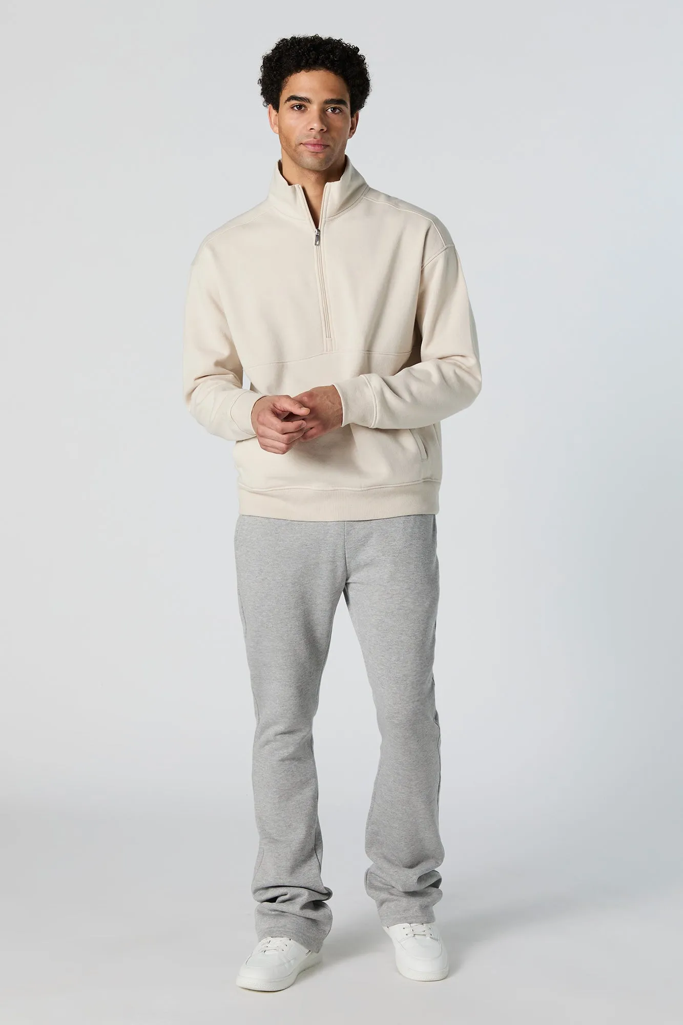 Fleece Stacked Sweatpant sold by Urban Planet product image thumbnail 3