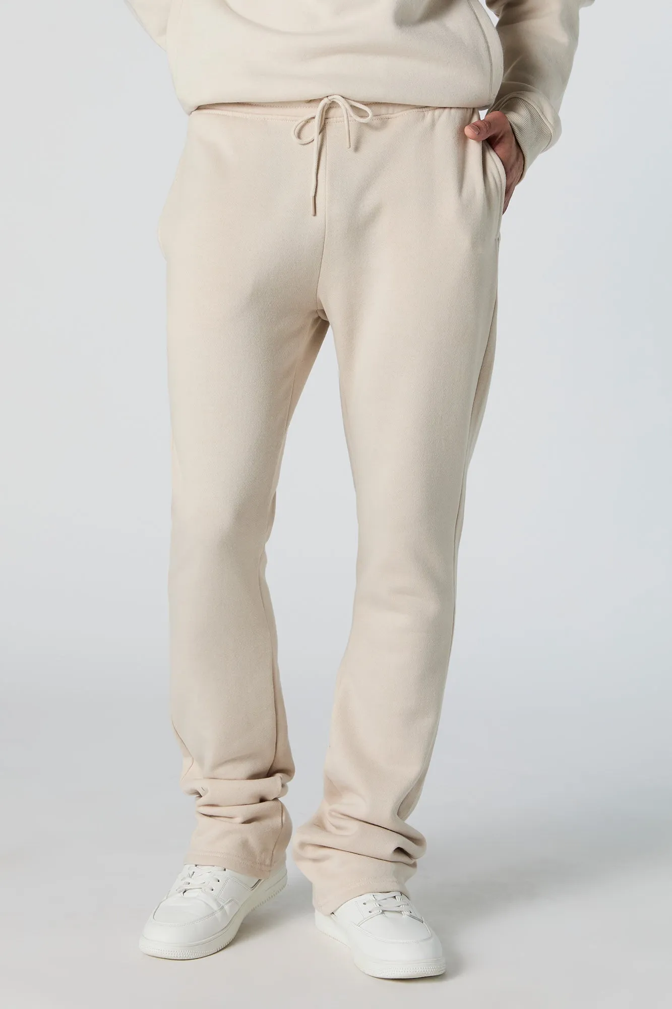Fleece Stacked Sweatpant sold by Urban Planet product image thumbnail 5