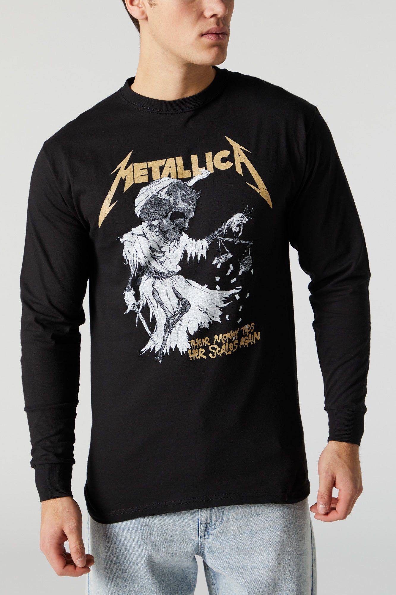 Haut ras du cou à manches longues avec imprimé Metallica sold by Urban Planet product image thumbnail 4