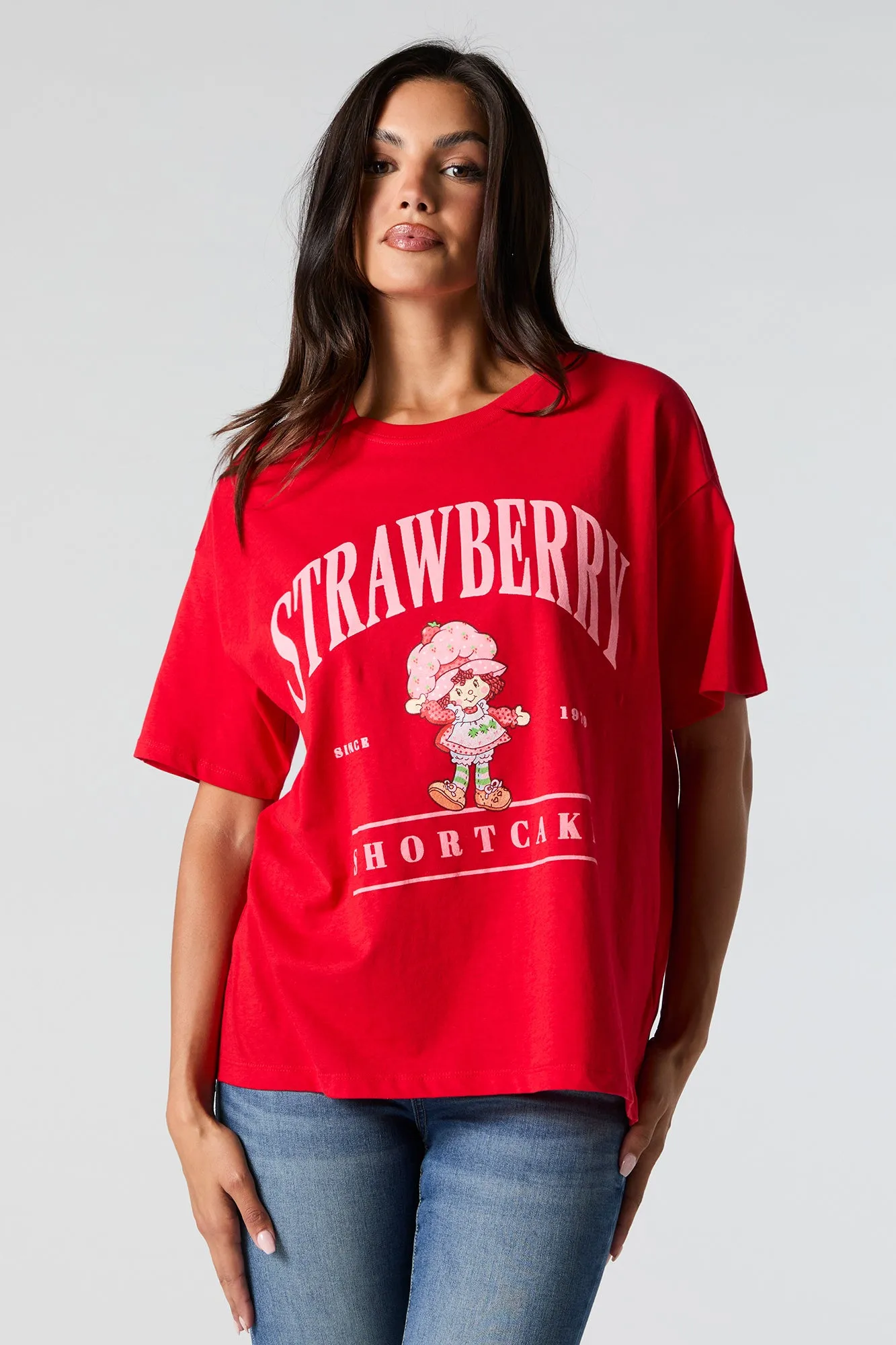 Strawberry Shortcake Graphic Boyfriend T-Shirt sold by Urban Planet