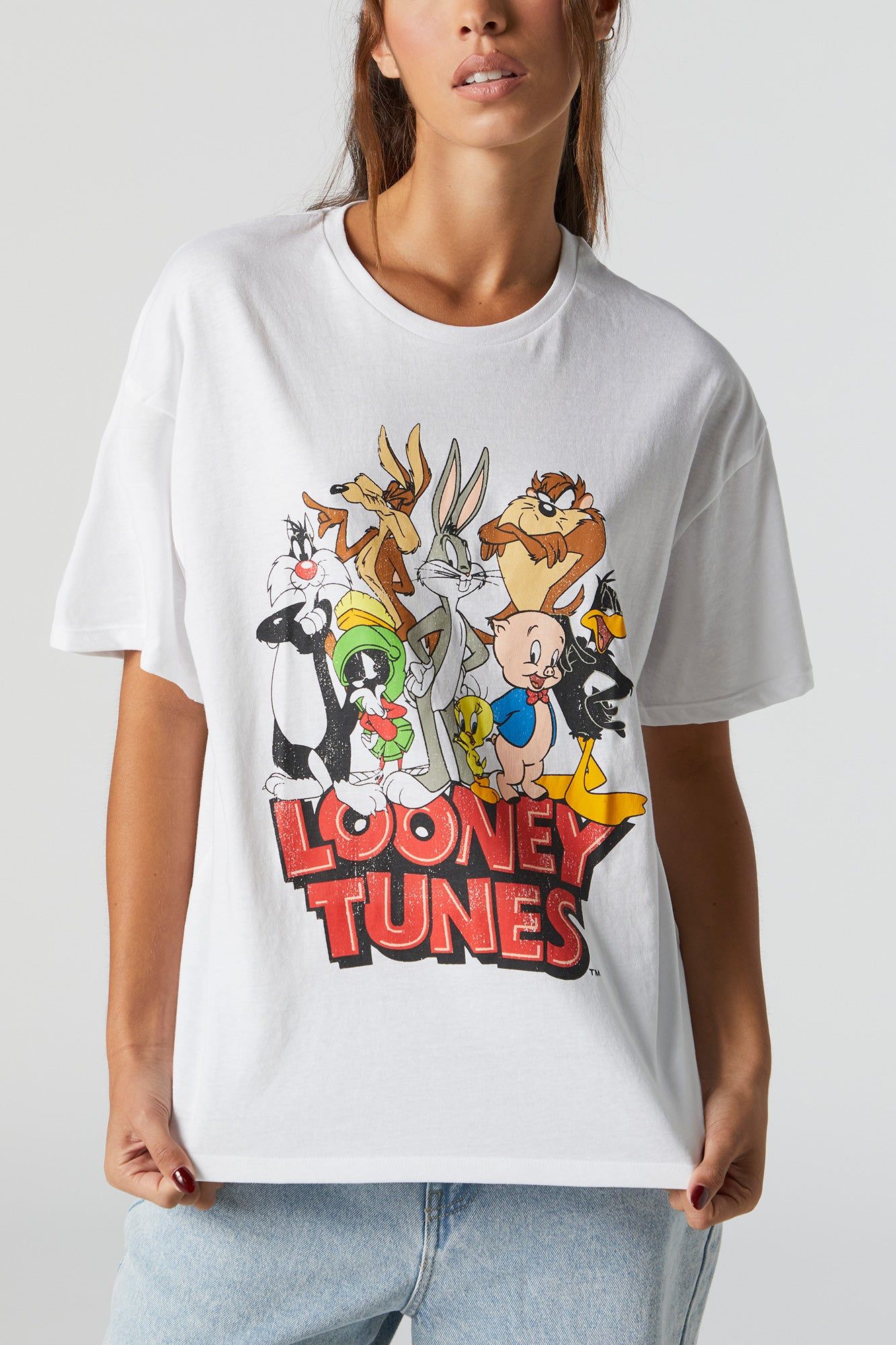 Looney Tunes Graphic Boyfriend T-Shirt sold by Urban Planet