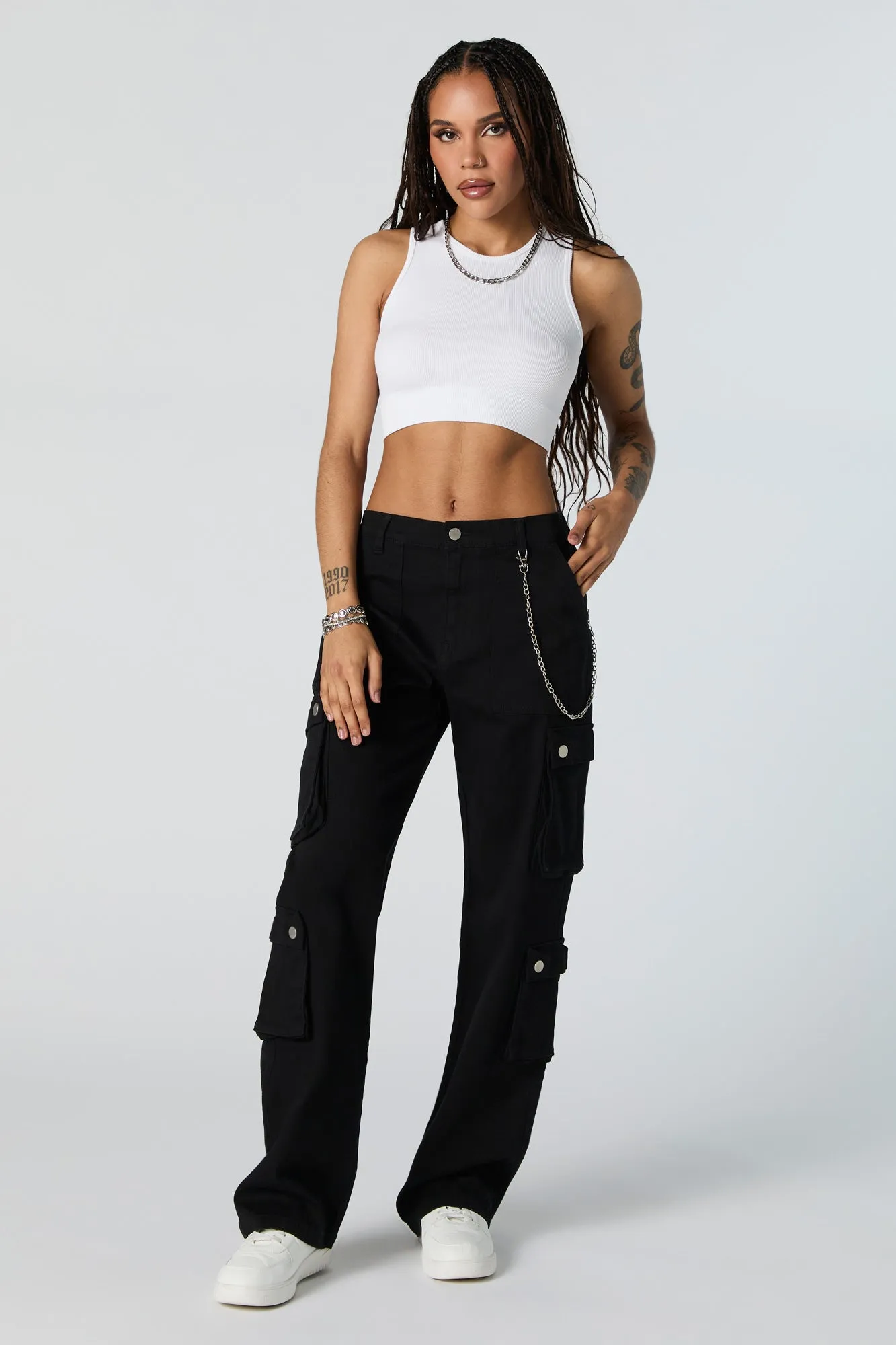 Multi Pocket Chain Cargo Pant sold by Urban Planet product image thumbnail 4