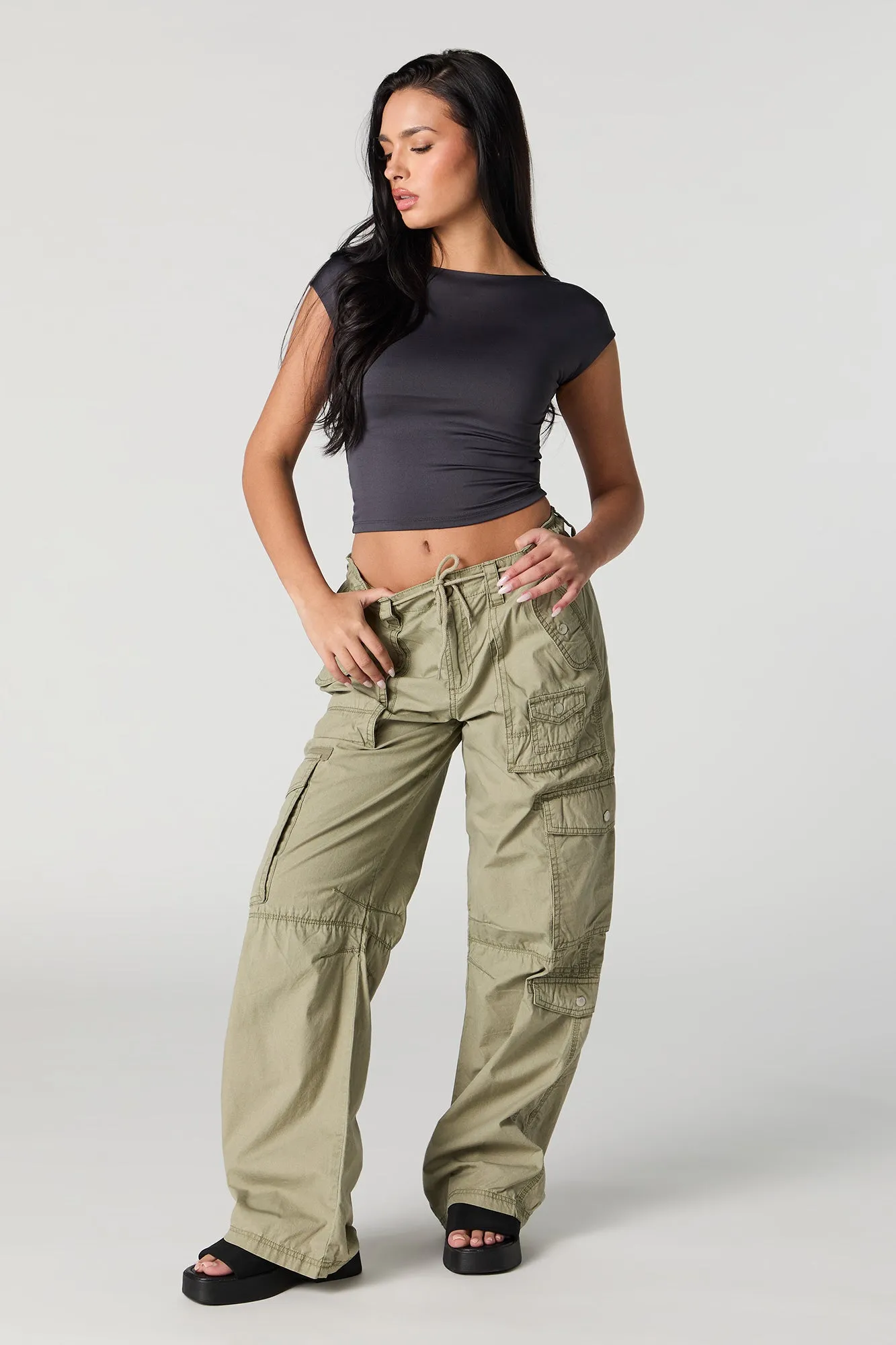 Contour Boat Neck Open Back T-Shirt sold by Urban Planet product image thumbnail 3