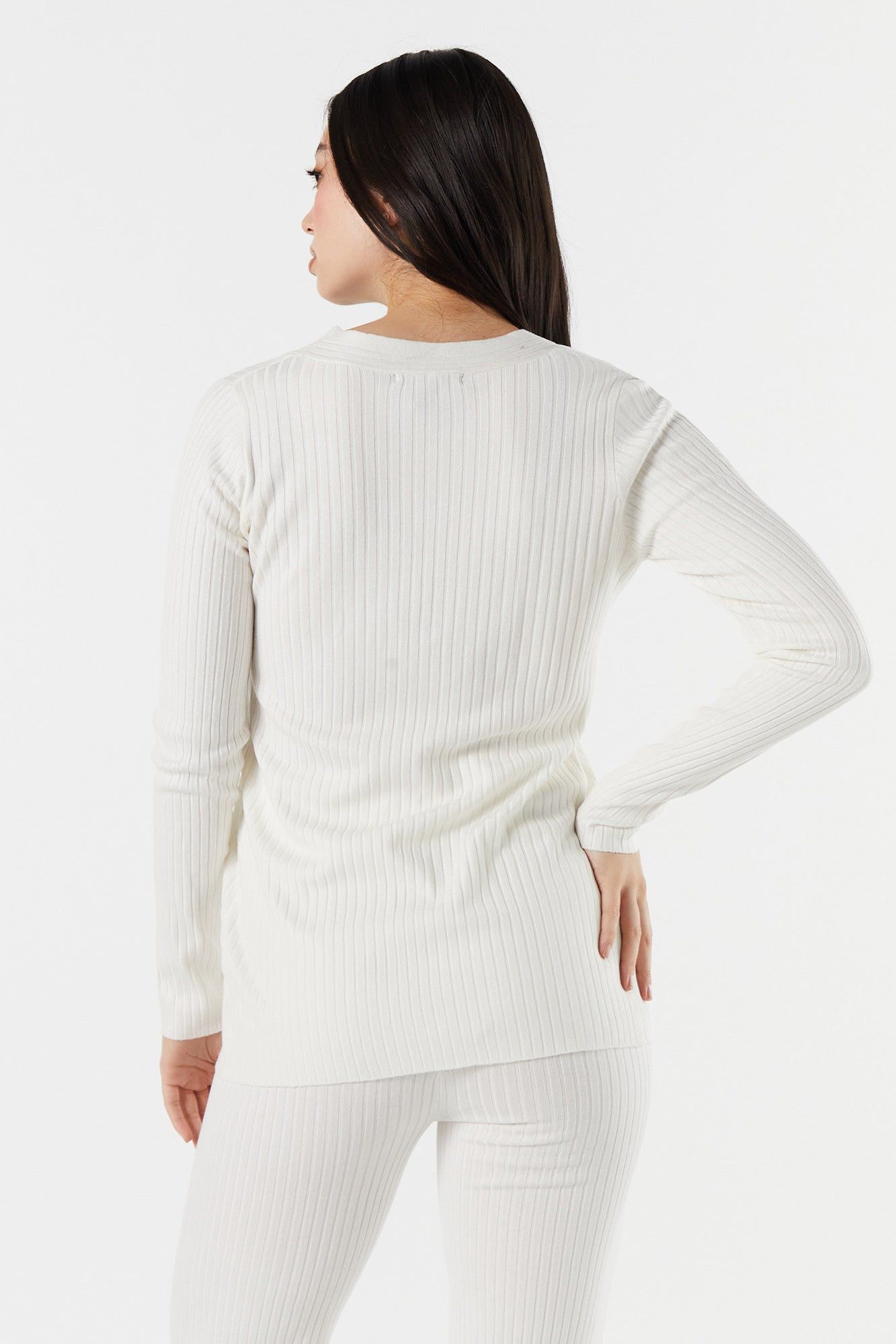 Cardigan côtelé avec bouton sold by Urban Planet product image thumbnail 8