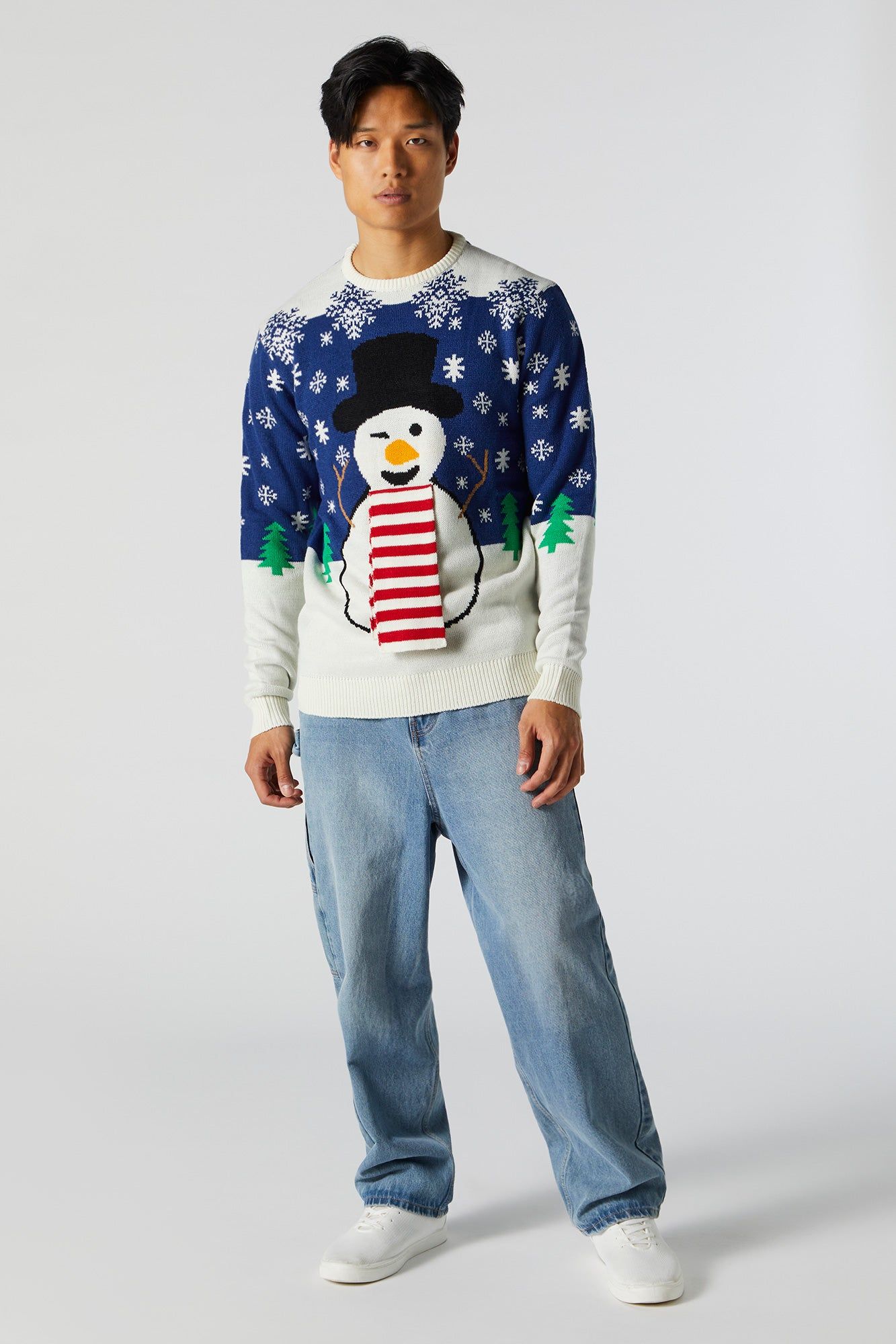 Chandail Hideux Noël à imprimé Bonhomme de neige 3D sold by Urban Planet product image thumbnail 3