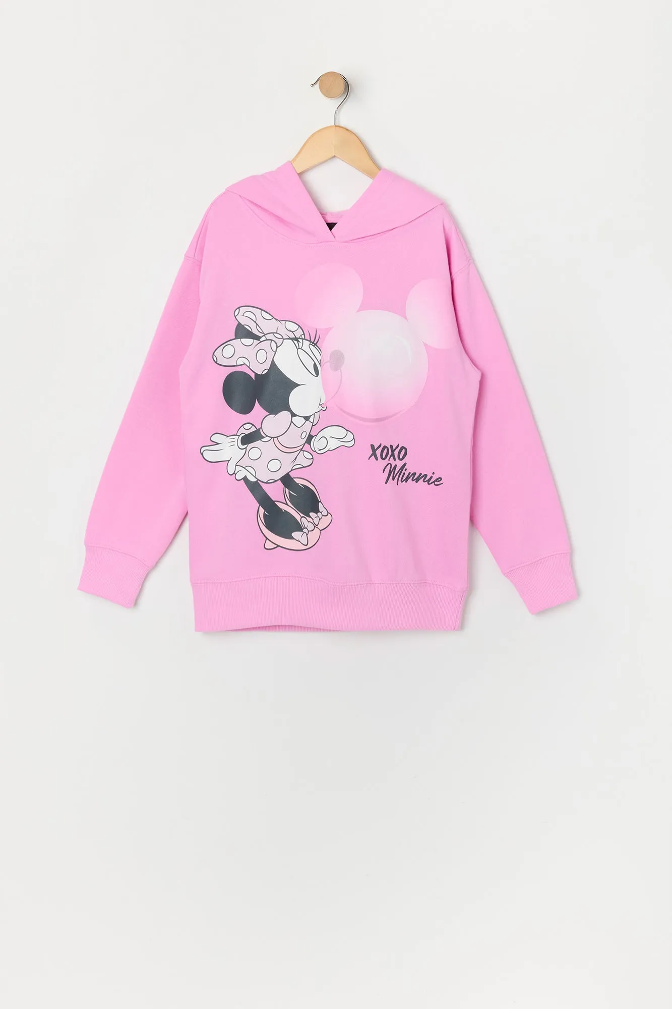Haut à capuchon en molleton à imprimé Minnie Mouse en 3D pour fille sold by Urban Planet product image thumbnail 2
