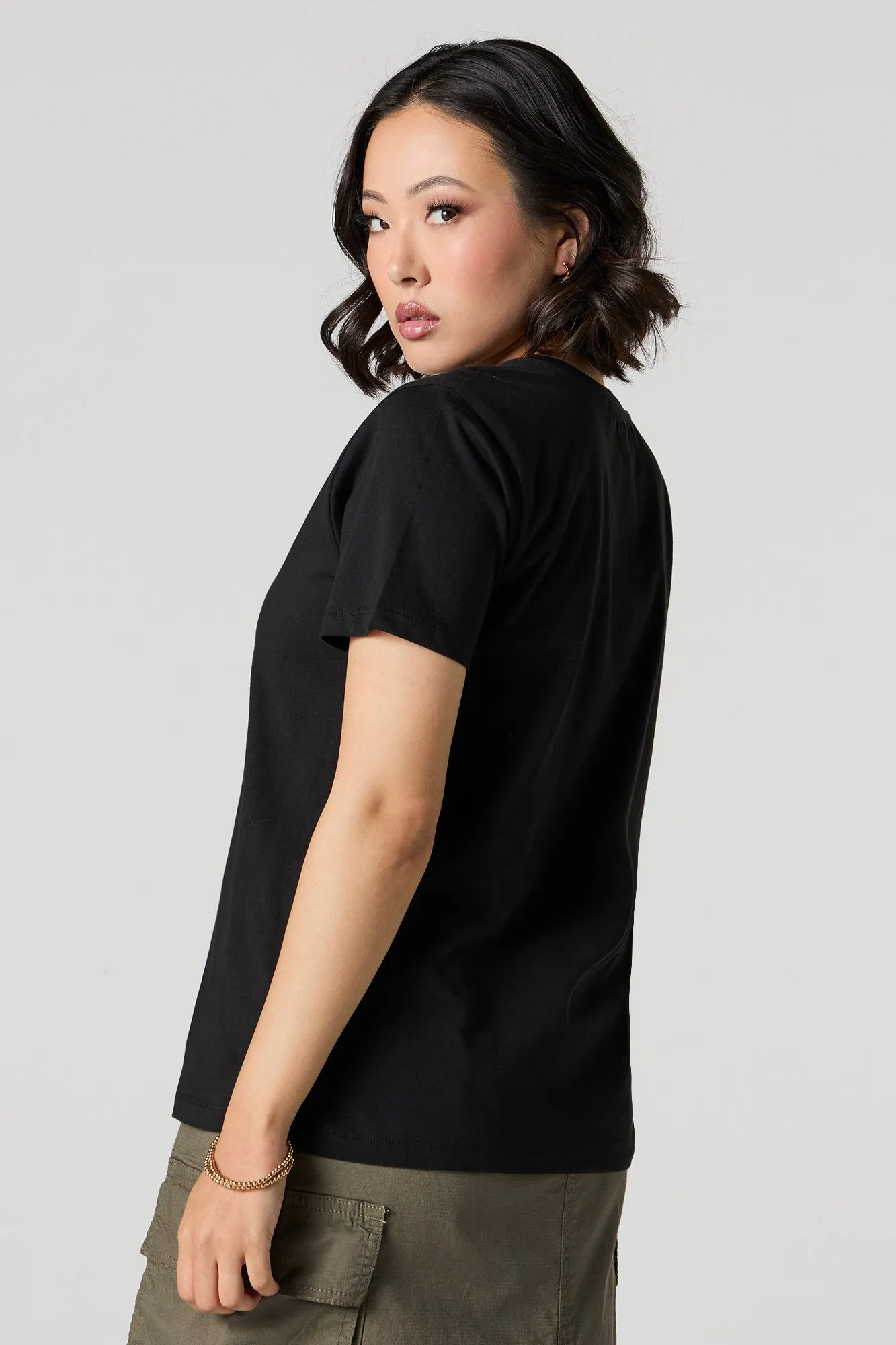 Rock Out Star Rhinestone T-Shirt sold by Urban Planet product image thumbnail 3