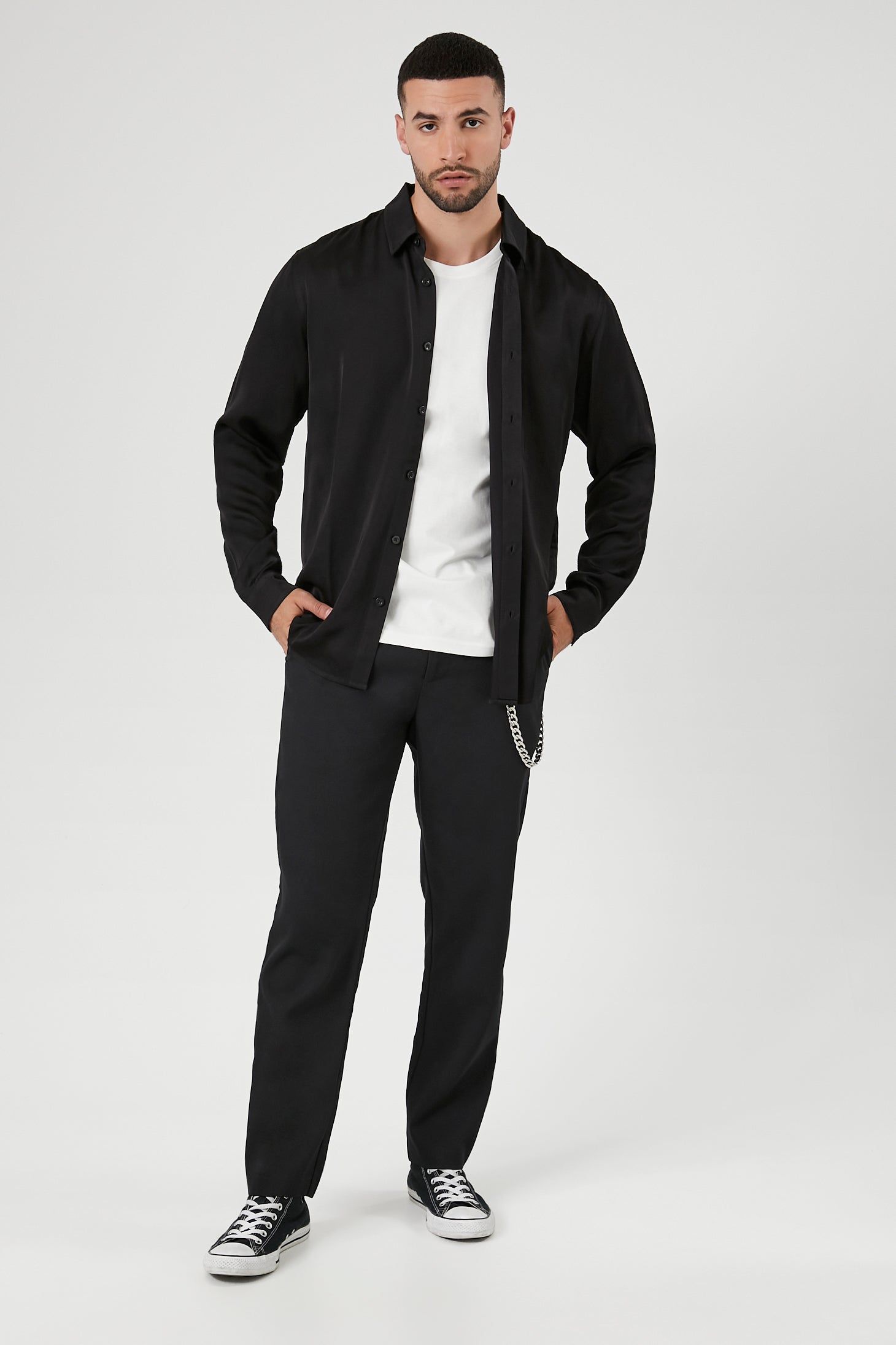 Haut boutonné en satin sold by Urban Planet product image thumbnail 4