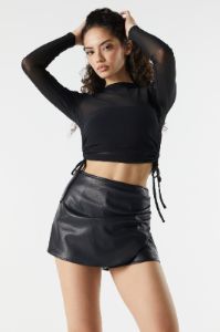 Ruched Long Sleeve Top sold by Urban Planet
