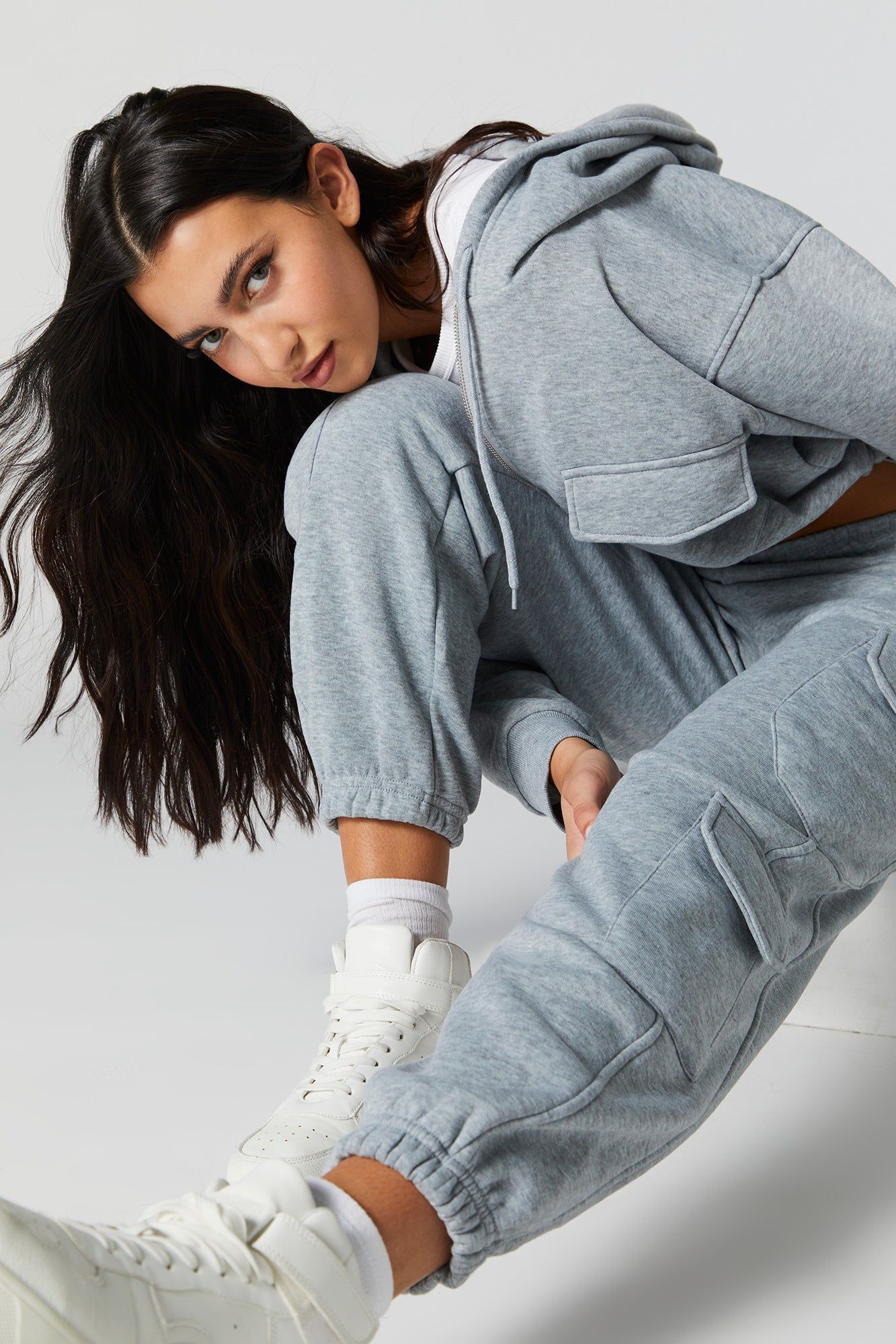 Pantalon de jogging cargo avec poches multtiples en molleton sold by Urban Planet product image thumbnail 4