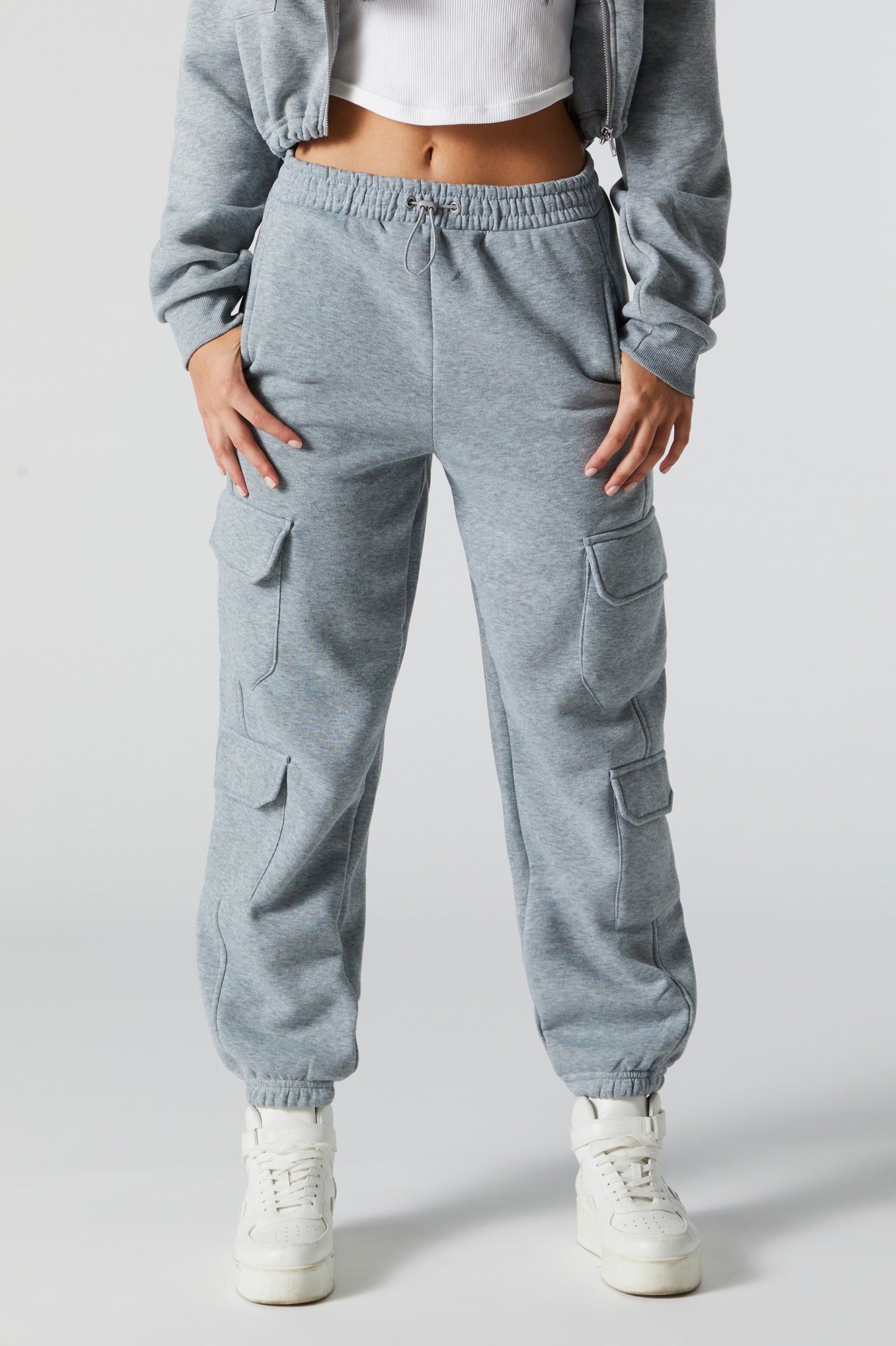 Pantalon de jogging cargo avec poches multtiples en molleton sold by Urban Planet product image thumbnail 5