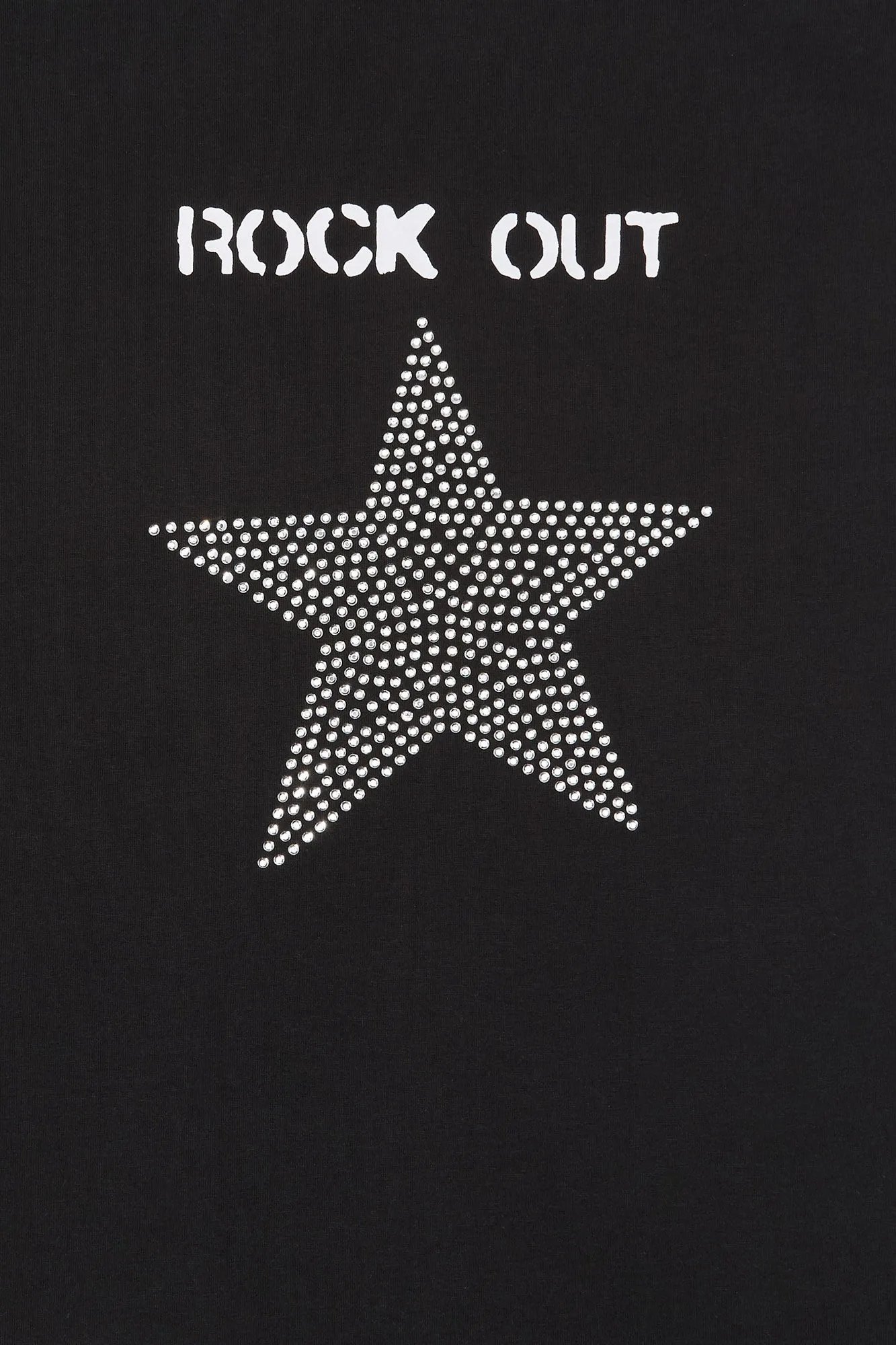 Rock Out Star Rhinestone T-Shirt sold by Urban Planet product image thumbnail 4