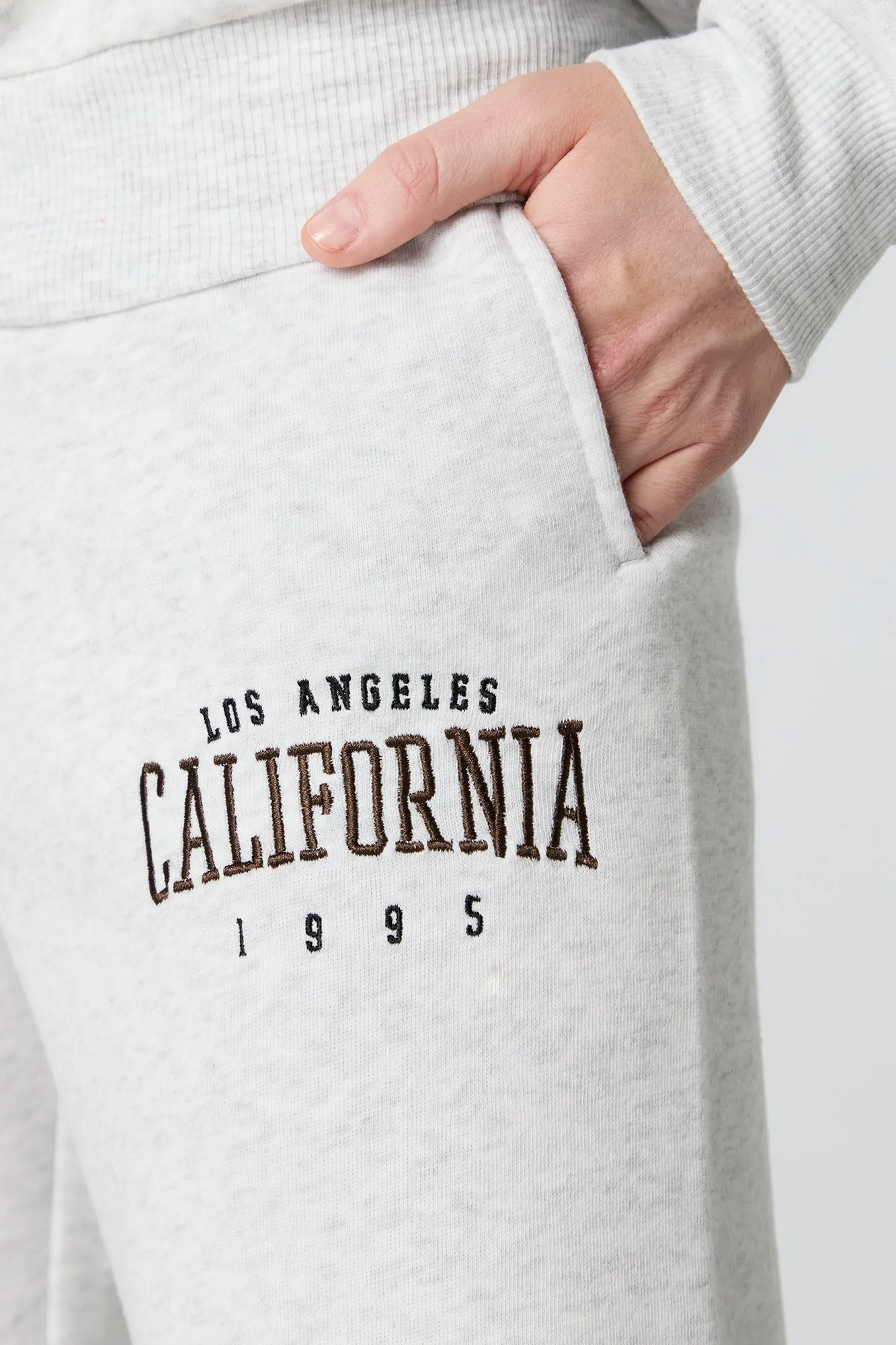 California Embroidered Fleece Everyday Jogger sold by Urban Planet product image thumbnail 4
