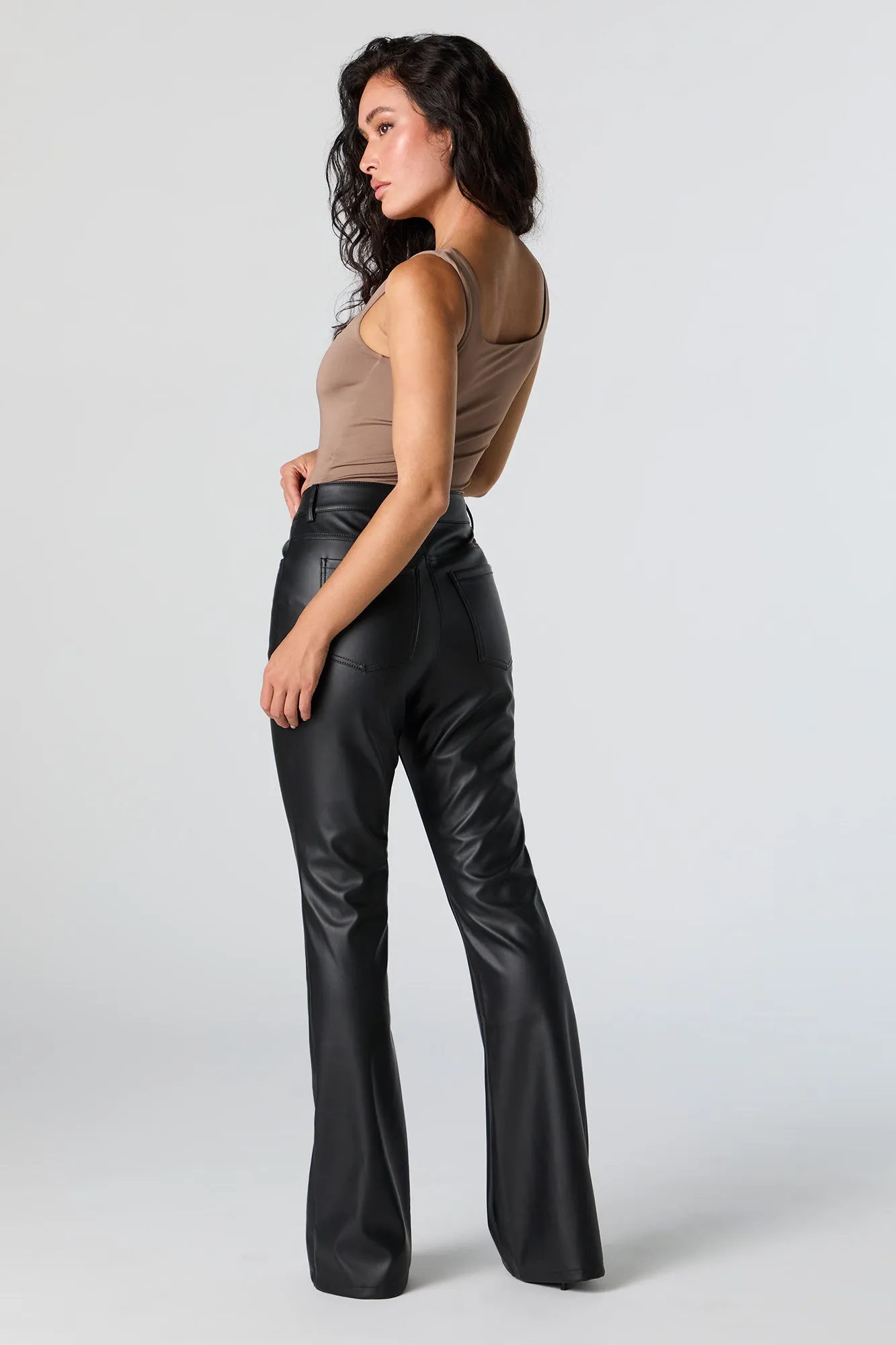 Faux Leather Flare Pant sold by Urban Planet product image thumbnail 3