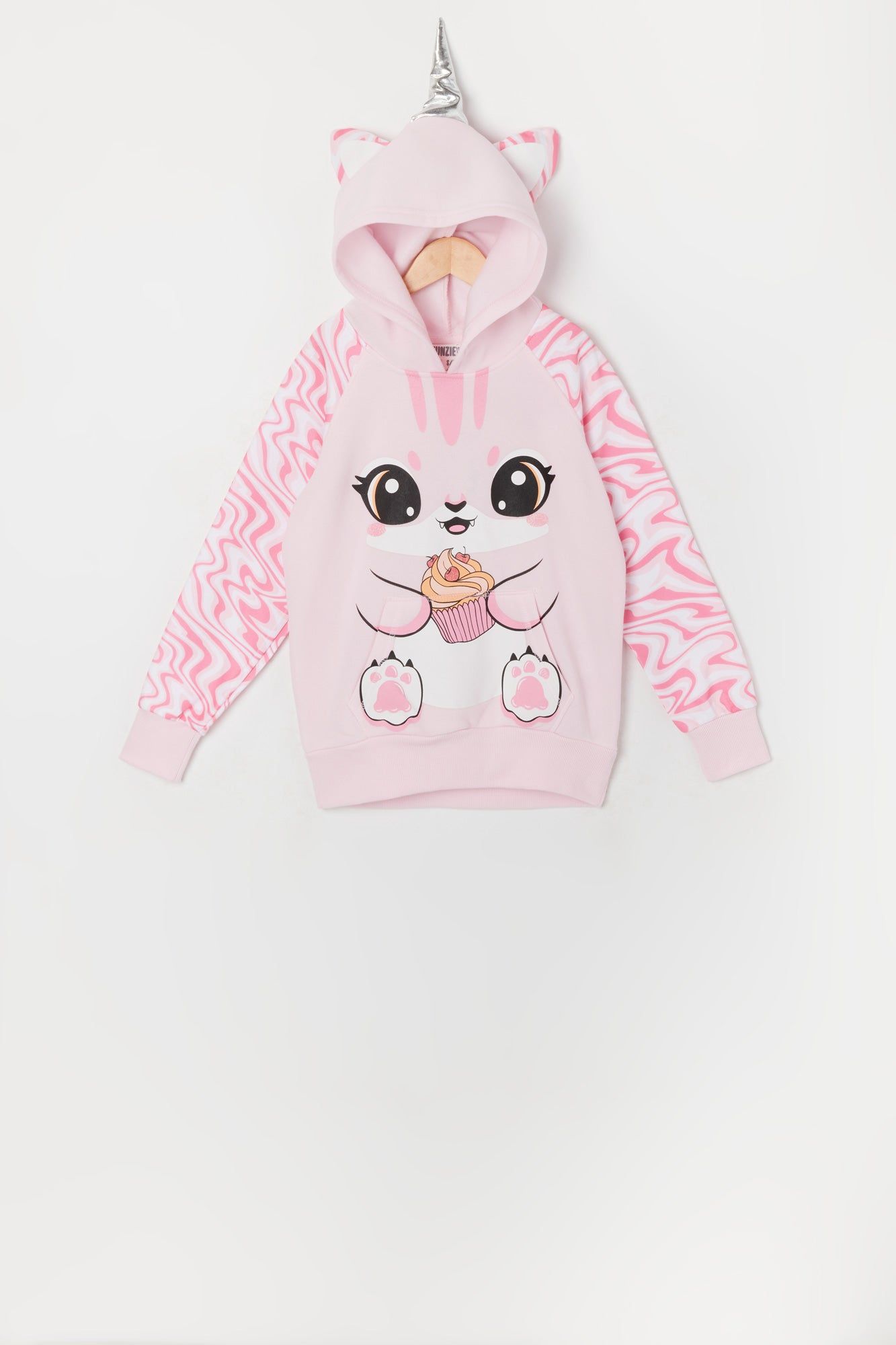 Girls Cupcake Cat Unicorn Character Hoodie sold by Urban Planet