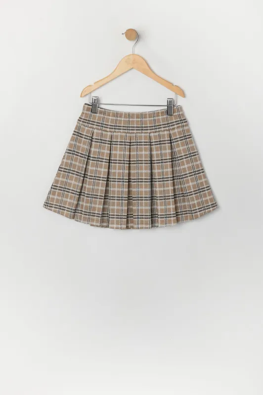 Jupe plissée en tricot imprimé pour fille sold by Urban Planet