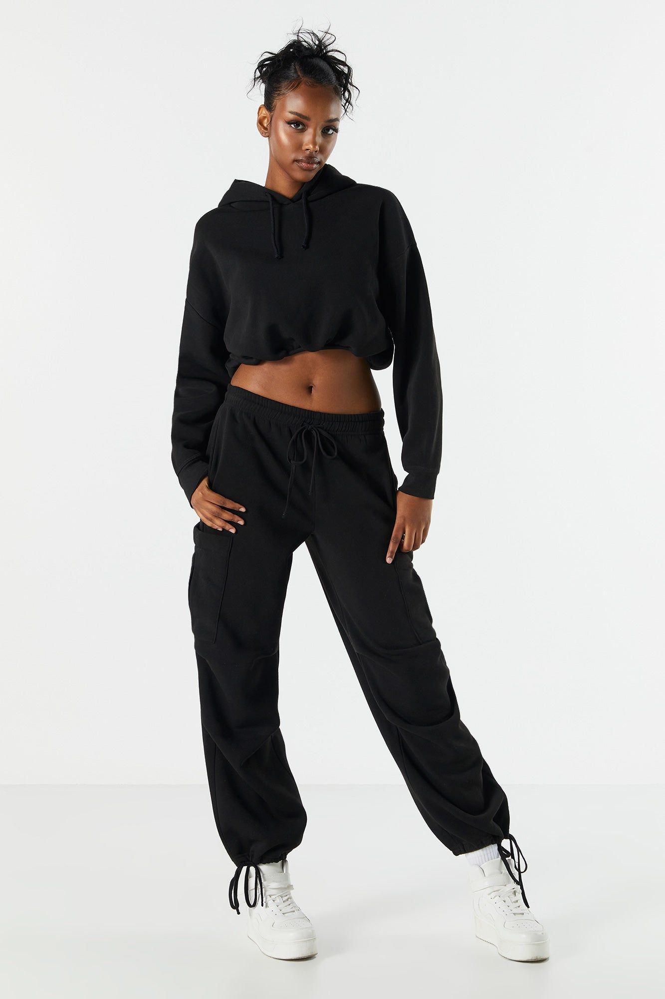 Pantalon de jogging cargo parachute en molleton sold by Urban Planet product image thumbnail 4