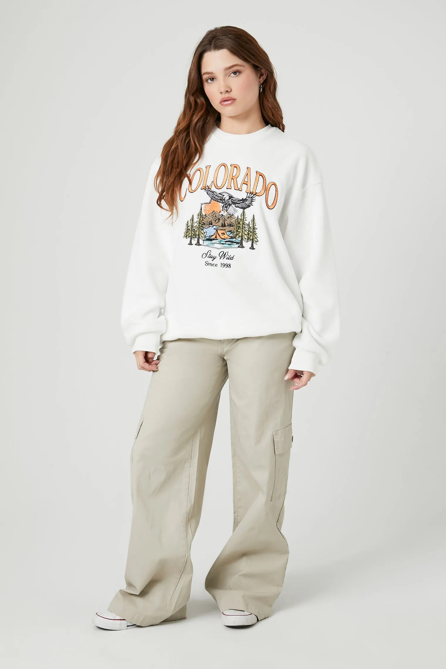 Colorado Embroidered Fleece Sweatshirt sold by Urban Planet product image thumbnail 4