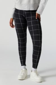 Plaid Print Back Pocket Legging sold by Urban Planet