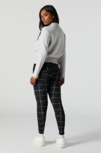 Plaid Print Back Pocket Legging sold by Urban Planet