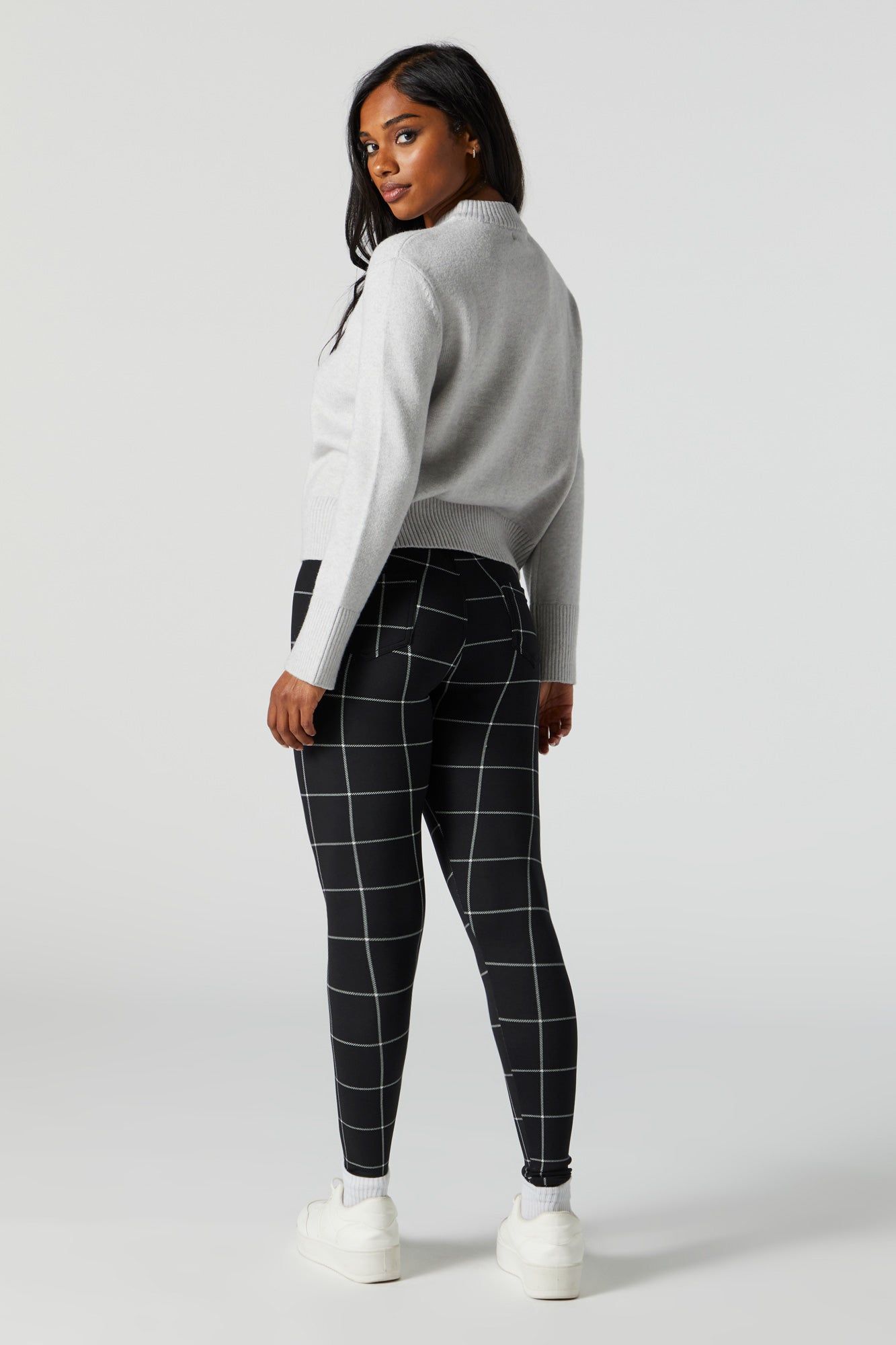 Plaid Print Back Pocket Legging sold by Urban Planet product image thumbnail 3