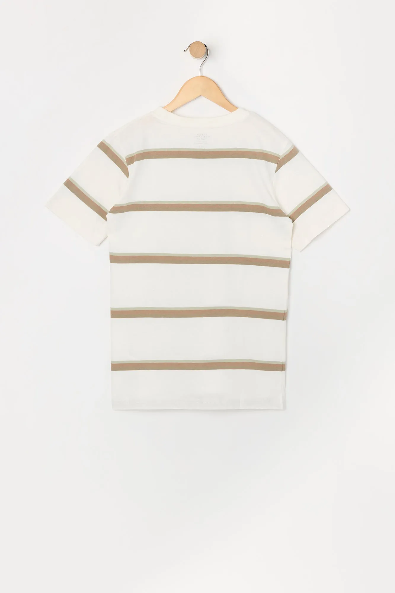 T-shirt ras du cou rayé pour garçon sold by Urban Planet product image thumbnail 2