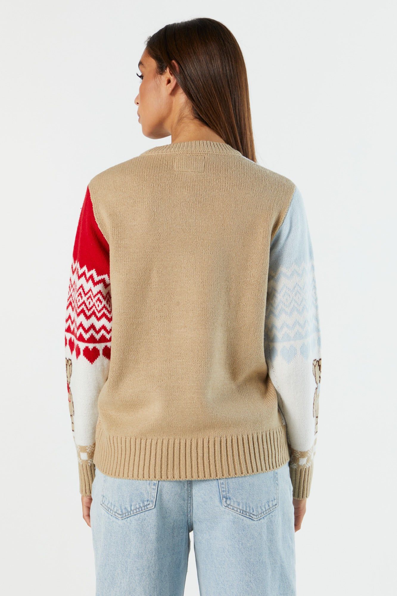 Teddy Jacquard Xmas Sweater sold by Urban Planet product image thumbnail 3