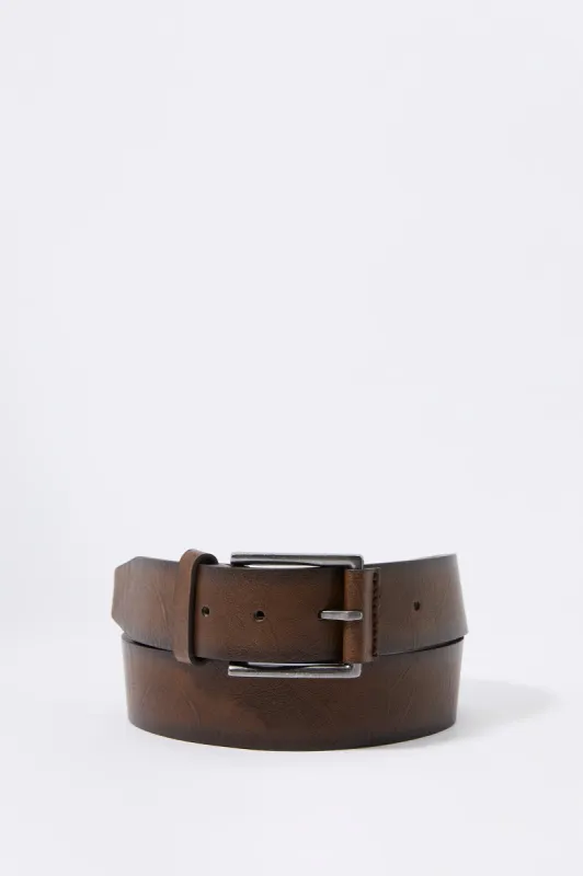 Faux Leather Brown Belt sold by Urban Planet