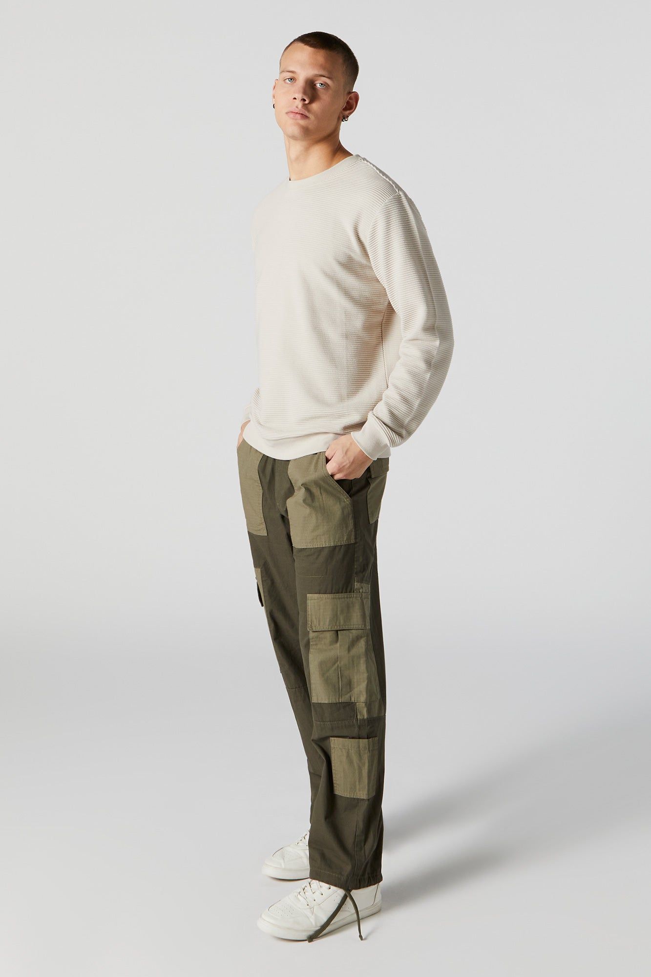 Colourblock Patch Cargo Jogger sold by Urban Planet product image thumbnail 2