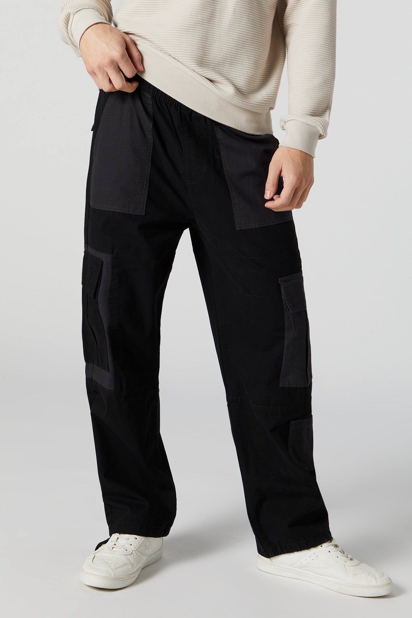 Colourblock Patch Cargo Jogger sold by Urban Planet product image thumbnail 4