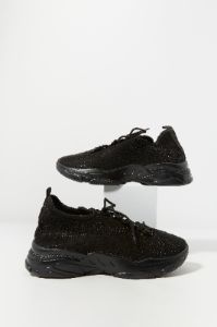 Rhinestone Lace Up Running Shoe sold by Urban Planet