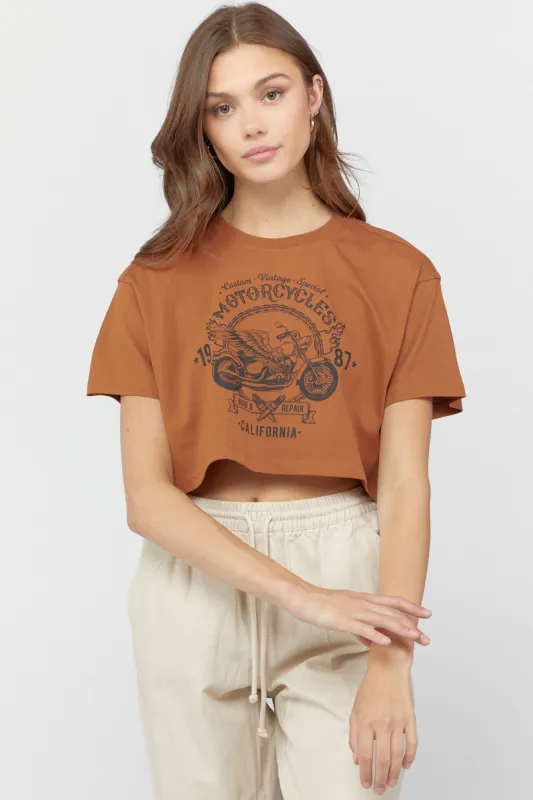 T-shirt court à imprimé Motorcycle sold by Urban Planet