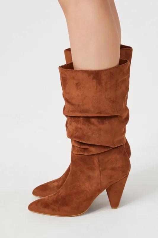 Bottes à talons en similisuède sold by Urban Planet