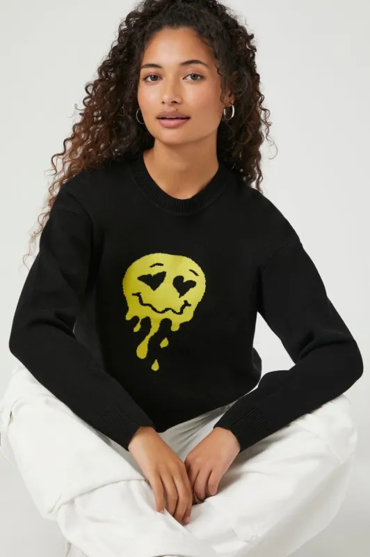 Chandail à imprimé Smiley fondant made by Urban Planet