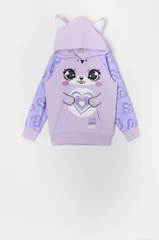 Girls Heart Fox Character Hoodie sold by Urban Planet