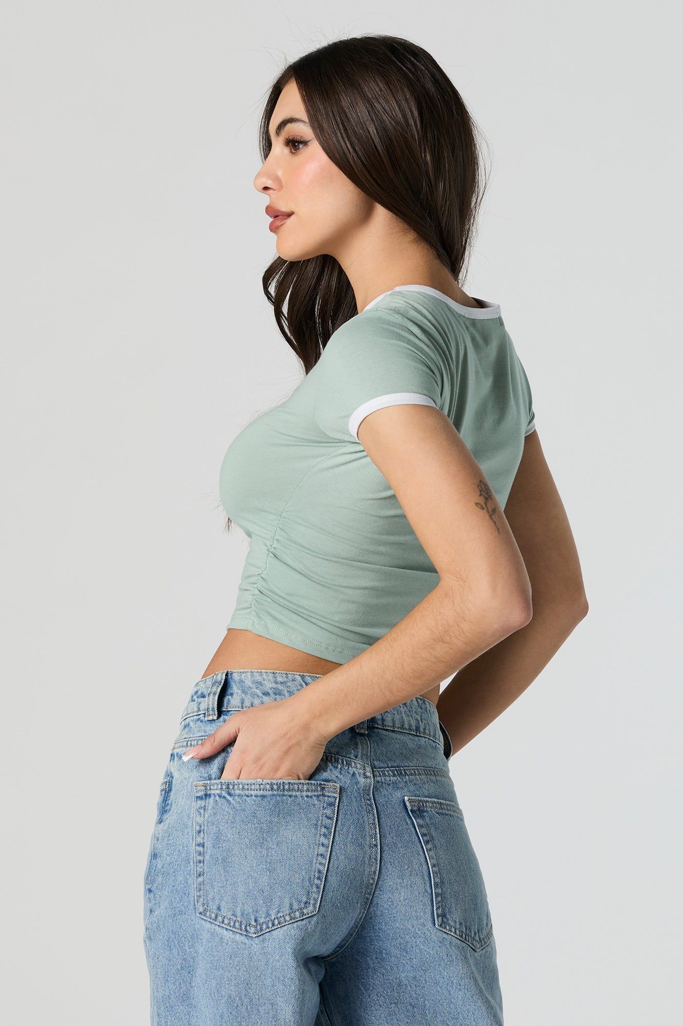 Nashville Graphic Cinched Baby T-Shirt sold by Urban Planet product image thumbnail 4