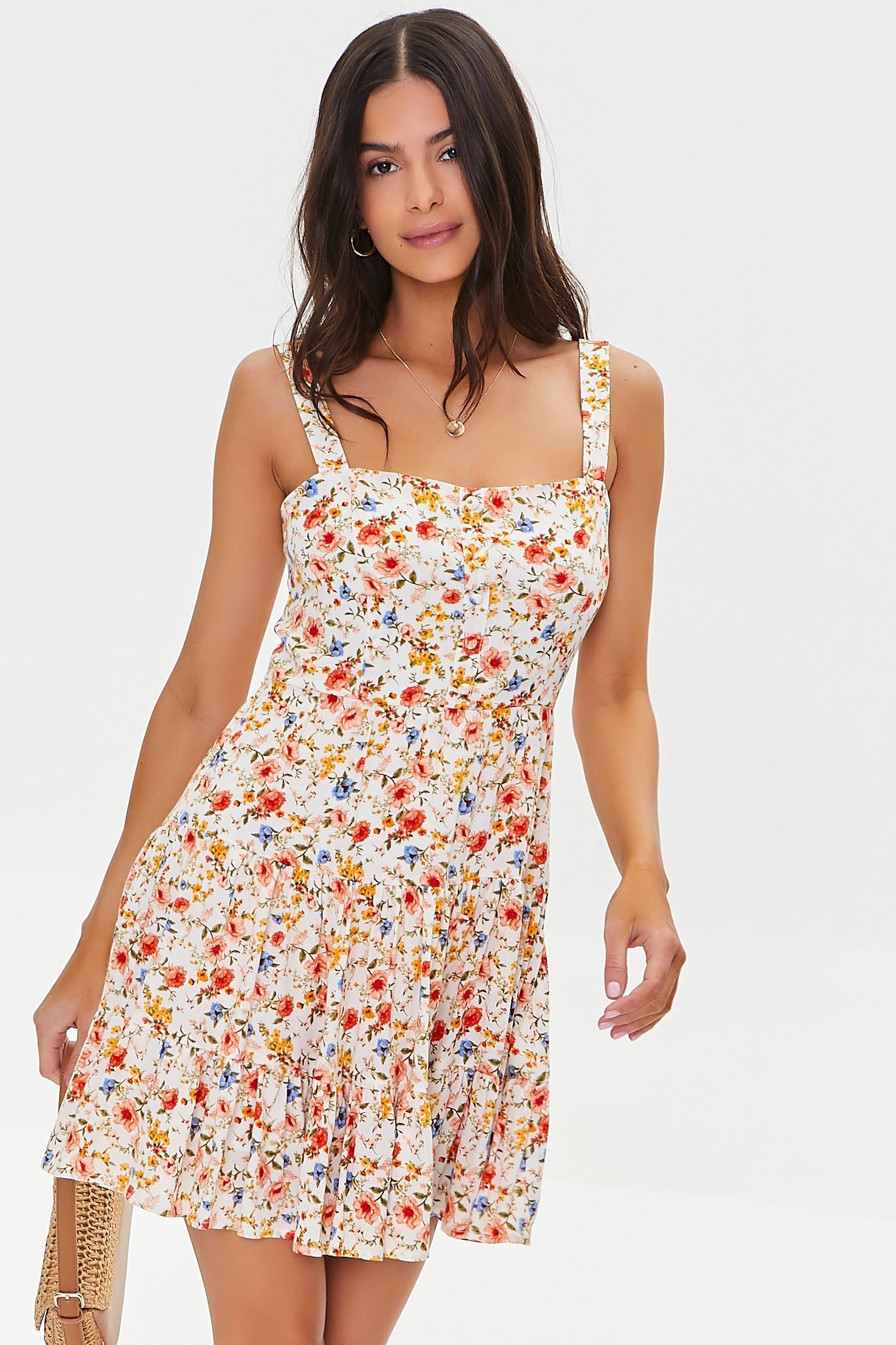 Floral Print Mini Dress sold by Urban Planet