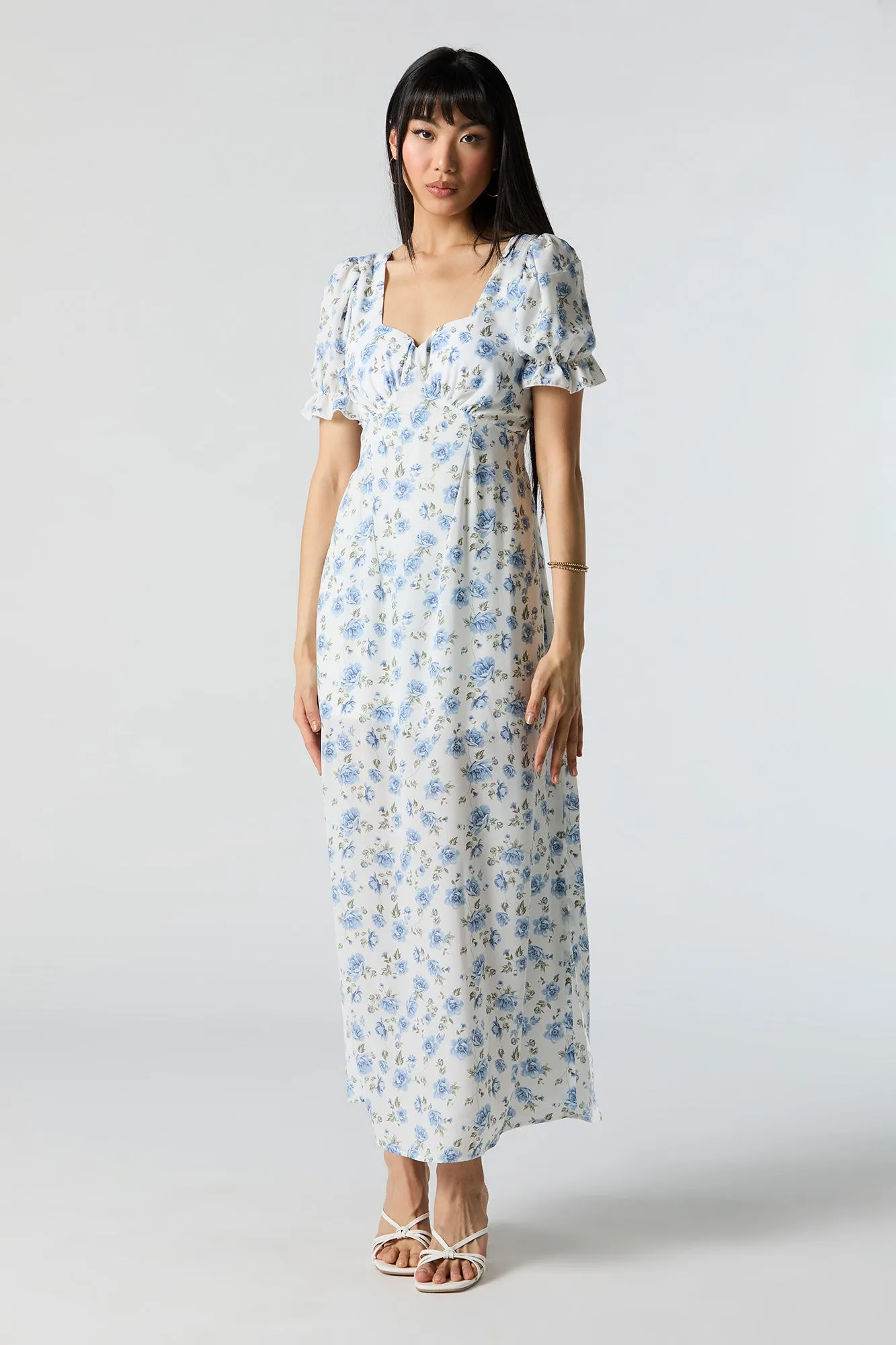 Robe midi fleurie avec attache au dos sold by Urban Planet product image thumbnail 4