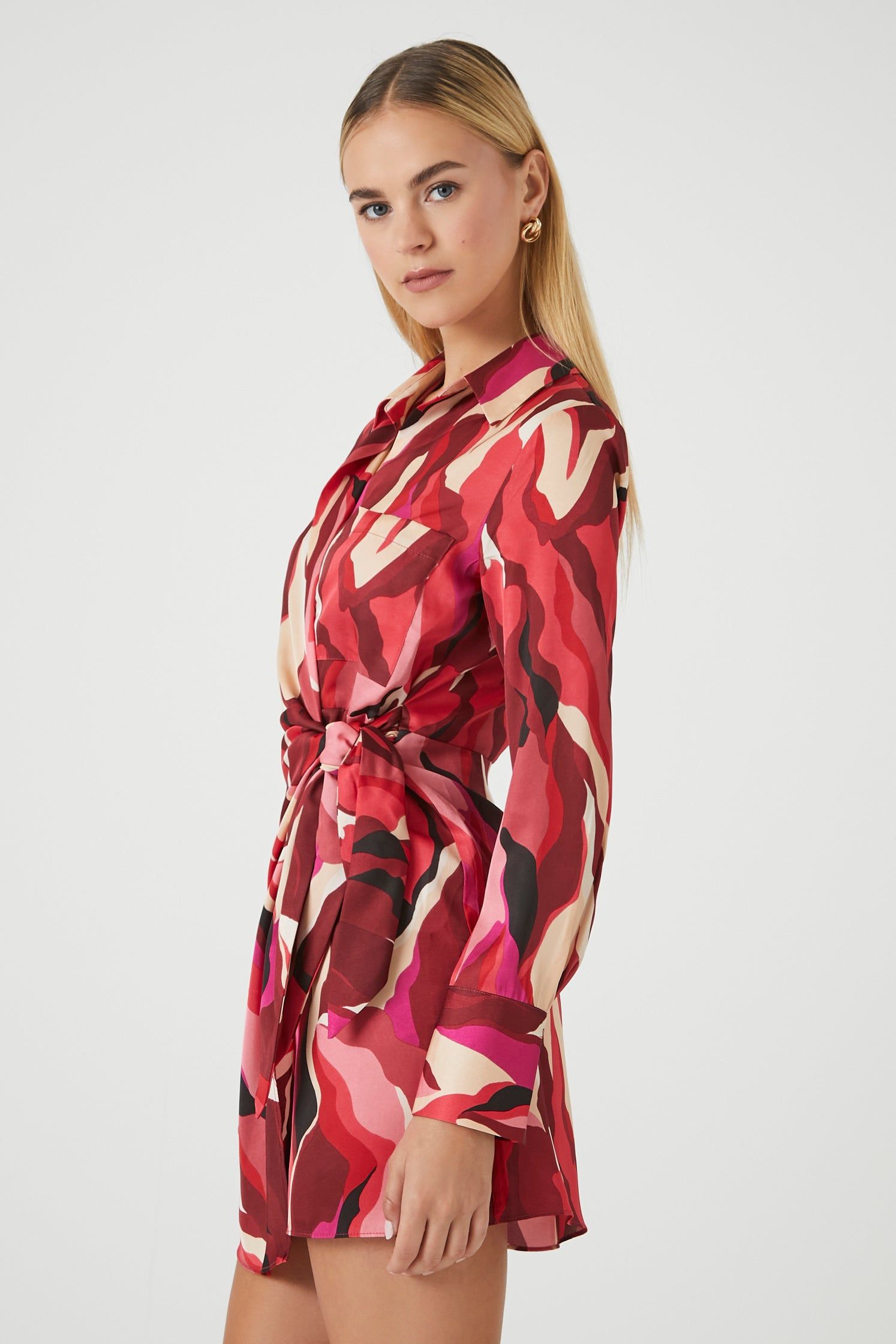 Abstract Print Wrap Dress sold by Urban Planet product image thumbnail 3
