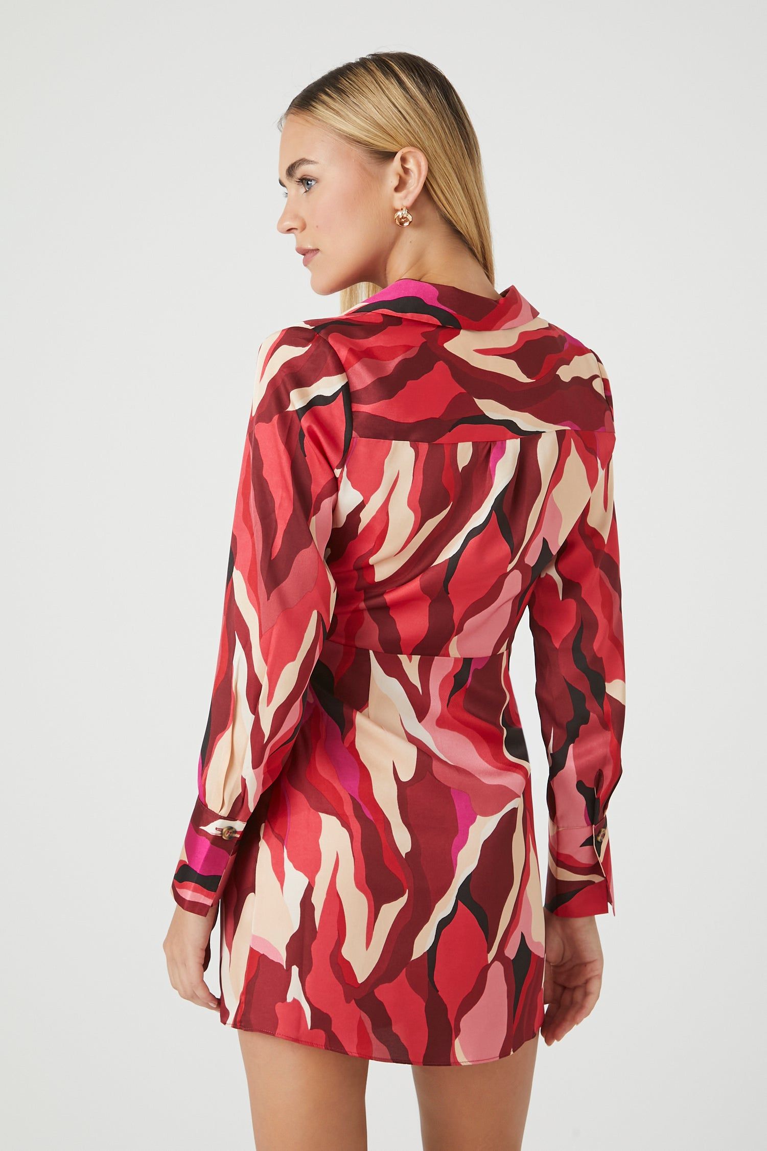 Abstract Print Wrap Dress sold by Urban Planet product image thumbnail 2
