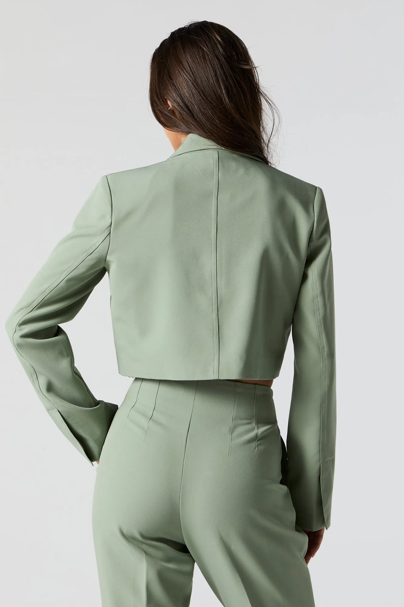 Cropped Single Button Blazer sold by Urban Planet product image thumbnail 2