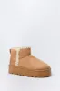 Faux Suede Stitched Edge Platform Booties sold by Urban Planet