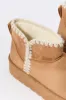 Faux Suede Stitched Edge Platform Booties sold by Urban Planet