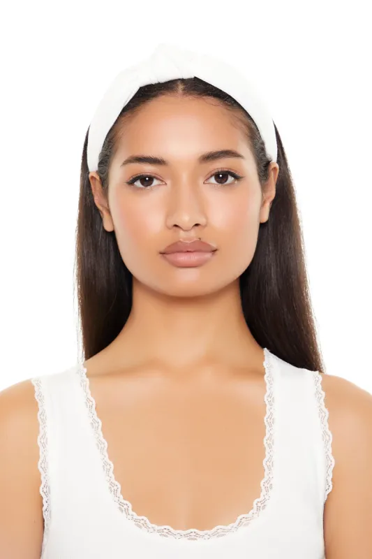 Bandeau noué en tricot côtelé sold by Urban Planet